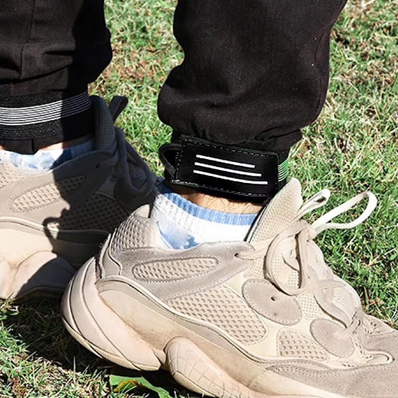 4pcs Cycling Reflective Safety Bands - Adjustable Arm Ankle Straps for Night Running Riding Visibility