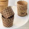 Small Kraft Paper Muffin Cups Baking Cups, Oven Safe, 50 Count, Non-Stick Paper Liners for Cupcakes