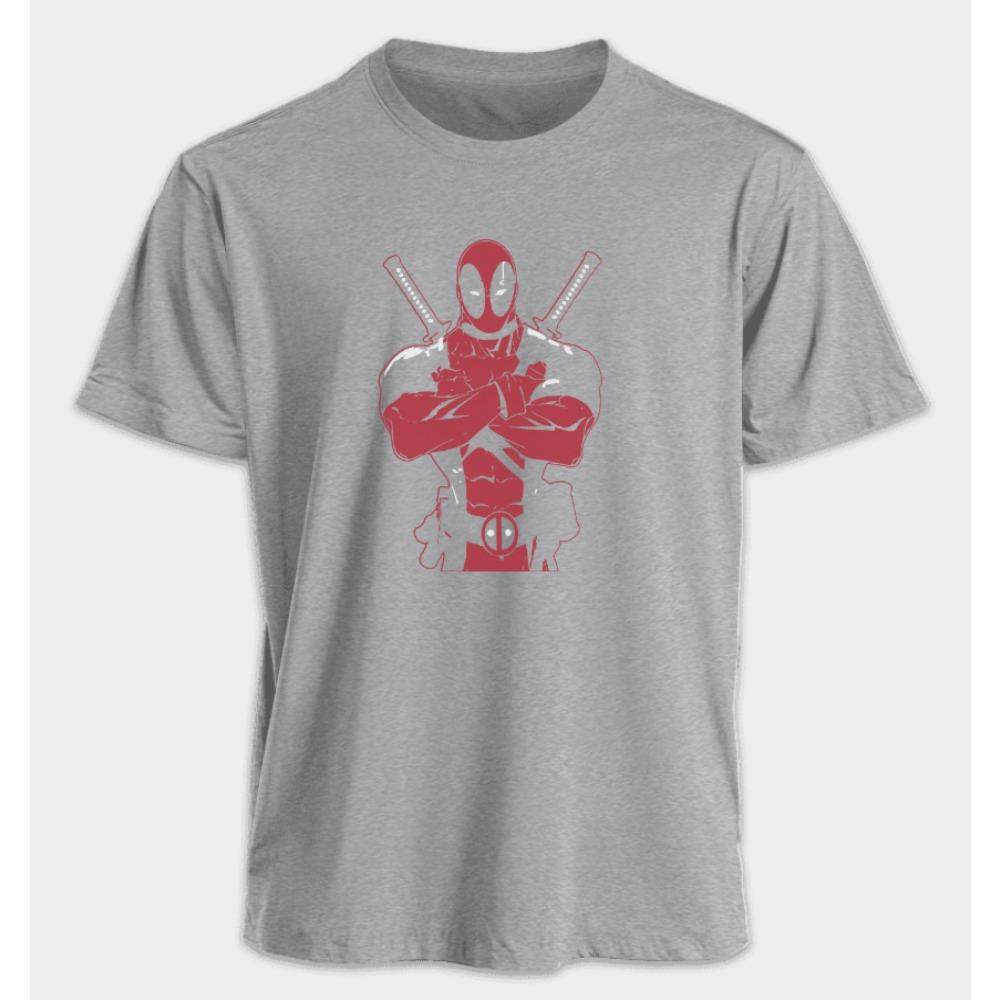 Men's and Women's T-shirts Deadpool Summer American Spring and Fall Basic Oversized Sporty Punk Short-sleeved Shirts