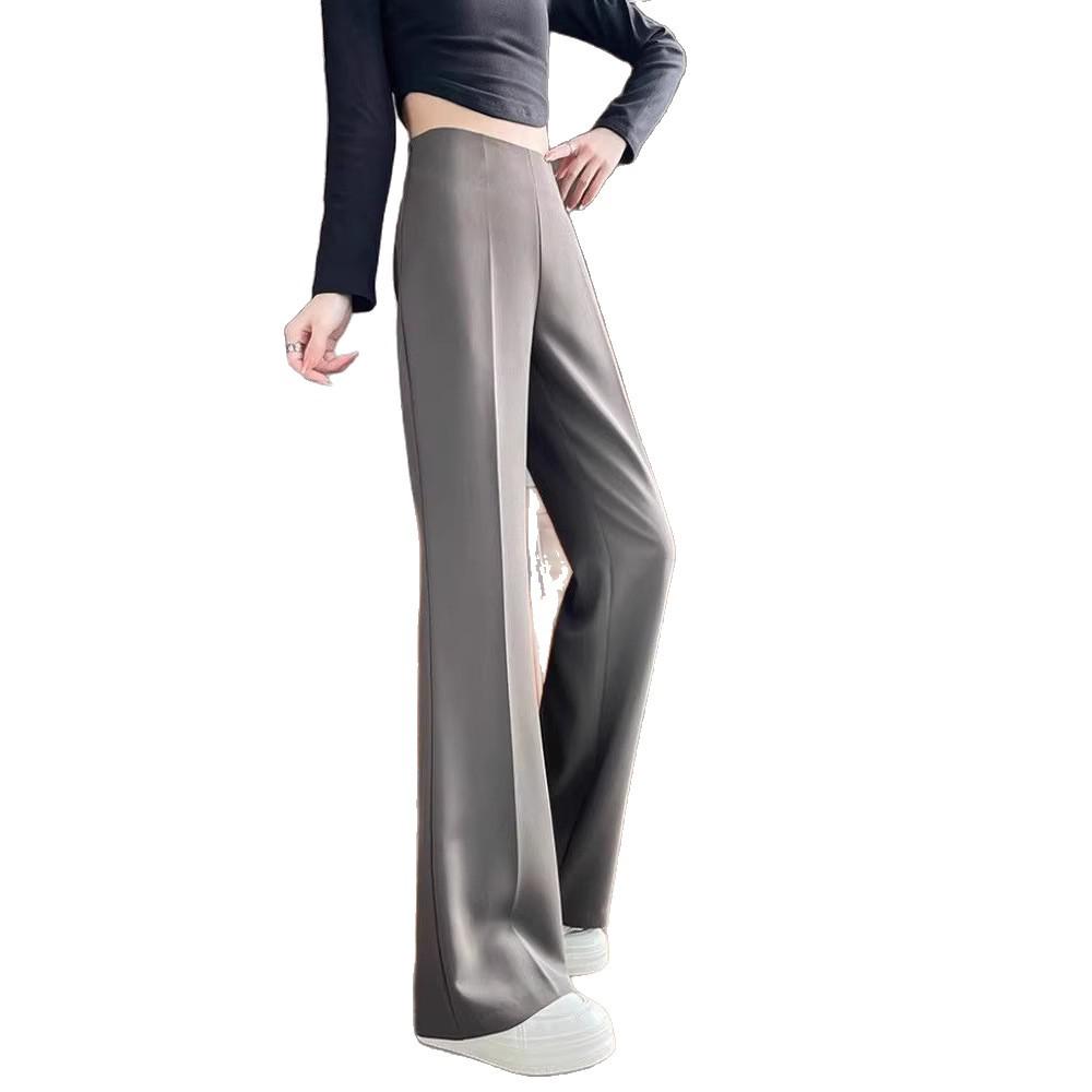 Koreanischer Stil High Waist Micro Flare Hose - Schlankmachende Weitbeinige Hose für Damen für Frühling/Sommer 2026
