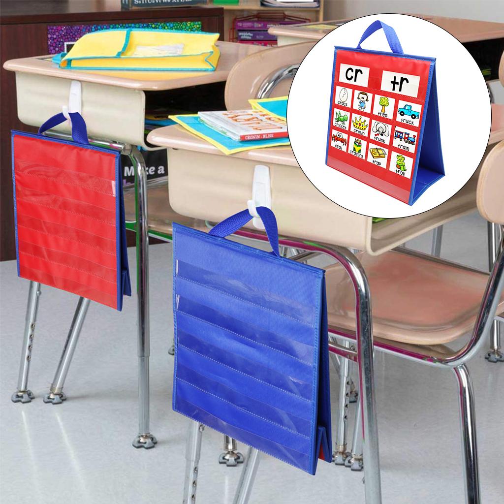 Multipurpose Table Top pocket picture Classroom Office Learning Supplies Double Sided Self-Standing