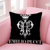 Fashion E-Emilio P-Pucci Pillow Case Pattern Printed Pillowcase for Living Room Sofa Cushion Cover & Bedroom Decor