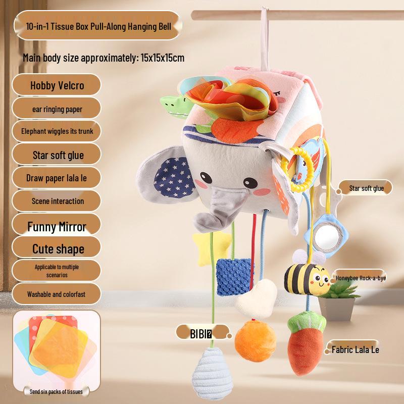 Newborn Stroller & Crib Mobile Soothing Toy - Infant Car & Seat Hanging Ornament Chime