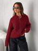Hooded Twist Knitted Cardigan Zipper Rhombus Twisted Long-sleeved Knitted Jacket Korean Casual Autumn and Winter Women's Clothing