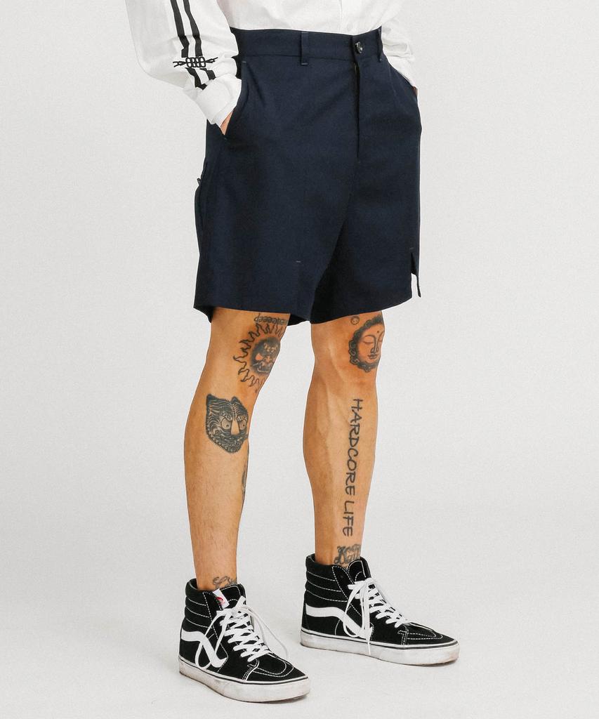 AJOBYAJO Slit Shorts [Navy]
