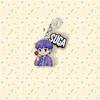 7pcs BTS Cartoon Rose Keychain, All Members' Design Pendant, Celebrity Merchandise Support Charm, ARMY Support Merchandise
