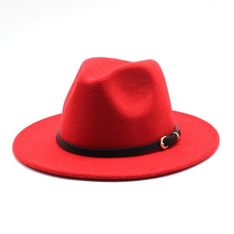Jazz Hat Season British Retro Top Hat Men'S And Women'S Woolen Hats