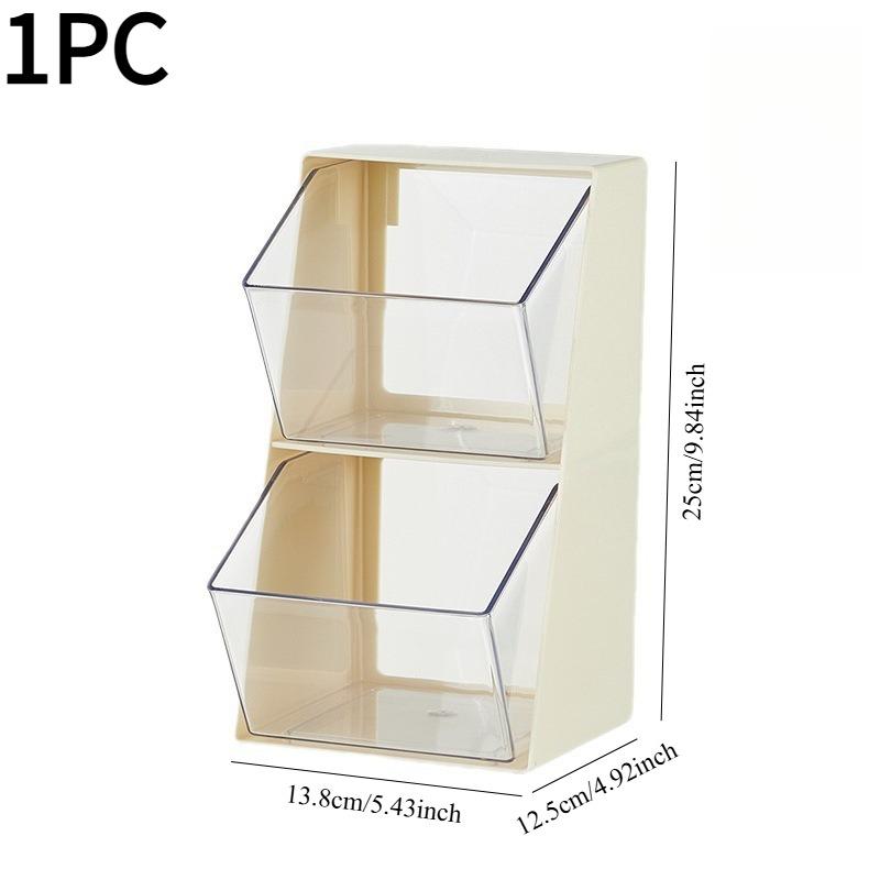 1PC tea bag storage box office tea room desktop coffee capsule storage rack bar instant transparent rack