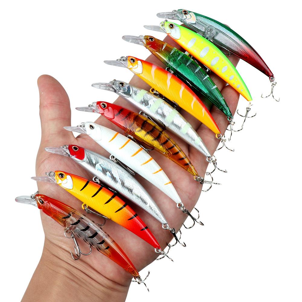 13g9.5cmLong Casting Sinking Minnow Vibrating Sinking Simulation Bait Special for Mackerel, Topmouth Culter, Bass Fake Fish Bait