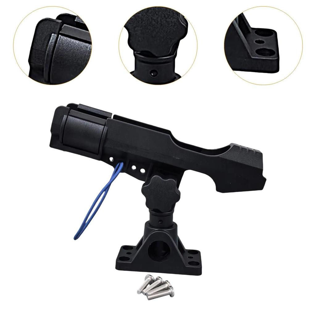 360 graders roterbart justerbart fiskespöhållare ställfäste, kajakfiskespöstödutrustning för fiskeuppsättning