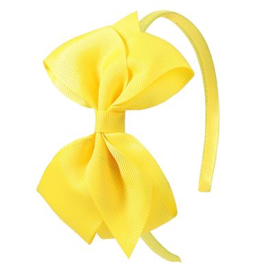 4.7 Inch Solid Big Bow Headband Hair Band For Children Girls Hair Bows Hair Hoop Grosgrain Ribbon New Handmade Hair Accessories