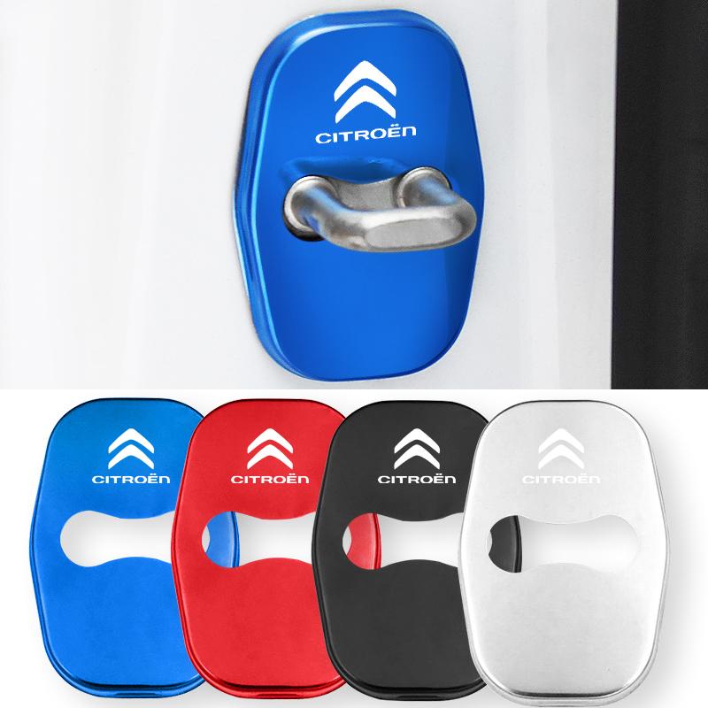 4 Bucăți Capac Blocare Ușă Mașină Accesorii Protecție din Oțel Inoxidabil Pentru Citroen C1 C2 C3 Vts C4 Saxo C4L C5 C6 C8 Xsara Picasso