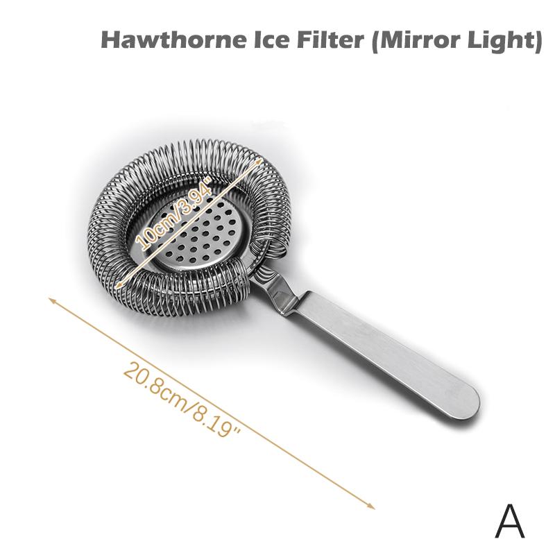 Bar Tool Set Accessories Drink Strainer Bottle Opener Double Side Peg Measurer