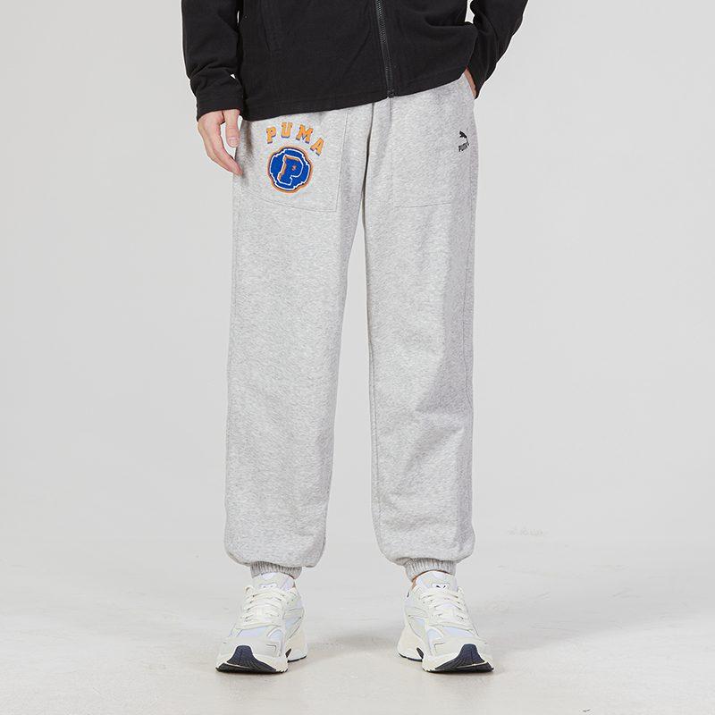 PUMA Sports Pants Men's Gray Moderate 622277-04