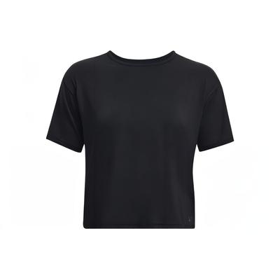 Motion Solid Crew Neck Short Sleeve T-Shirt Women Tops Black 1379178-001