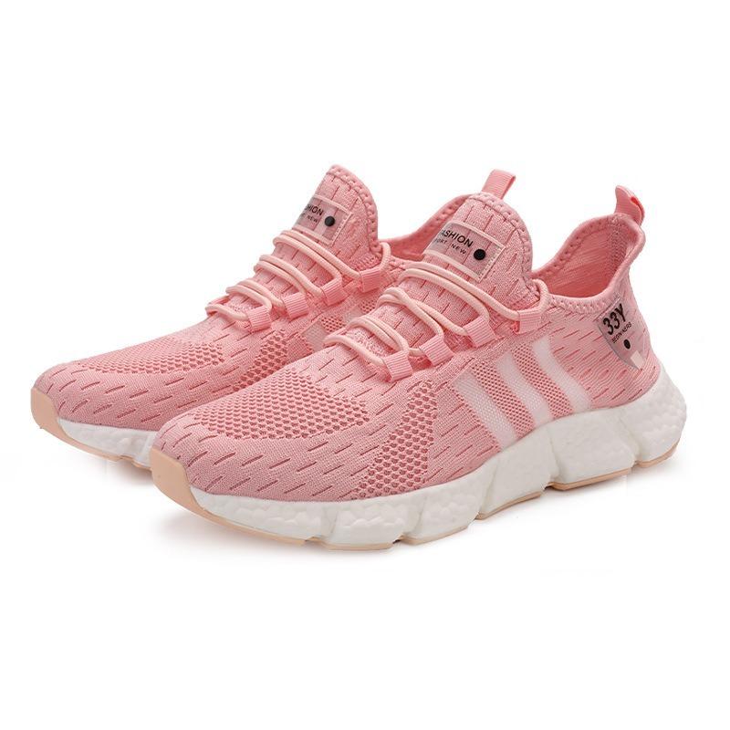Plus Size Shoes Seventeen Color Couple Popcorn Bottom Men's Shoes Breathable Mesh Peplum Casual Flyweave Sneakers