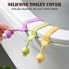 Toilet Lid Lifter Creative Toilet Lid Handle Home Portable Flip Handle Silicone Toilet Lid Accessory Opener Seat Anti-Fouli S9K5