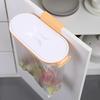 Wall-Mounted Rubbish Bag Holder Storage Rack Kitchen No Punching Hang Bracket Hook Cabinet Door Hanging Rack Kitchen Trash Can