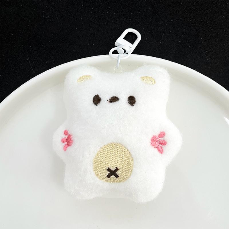 

Милый мультяшный медведь пищит брелок подвески кавайные плюшевые животные кукла кулон креативный рюкзак украшения аксессуары подарки