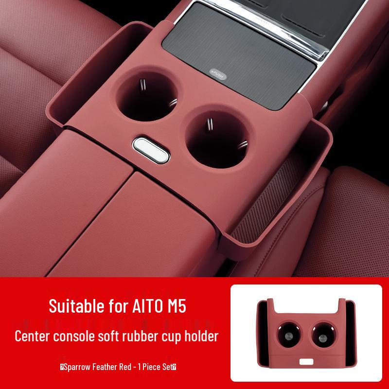 AITO M5 Ultra Silicone Cup Holder & Storage Box Sleeve for 25 Models