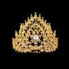 Accessori Pettine per Capelli Stile Etnico con Corona di Pietre Preziose Colorate Gioielli Thailandesi