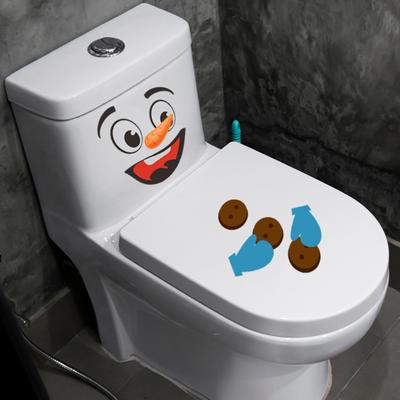 Αυτοκόλλητο Τουαλέτας Χιονάνθρωπος Αυτοκόλλητο Μεγάλης Κολλητικότητας Αντιολισθητικό Καρτούν Χριστουγεννιάτικο DIY Αδιάβροχο Τουαλέτα τοίχου Υπνοδωμάτιο Ψυγείο Διαμέρισμα Αυτοκόλλητα