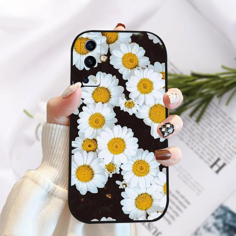 For Vivo Y72 Y52 5G Case Cover Stylish Painted Silicone Soft TPU Phone Protective Shell For Vivo Y 72 52 5G Shockproof Bumper