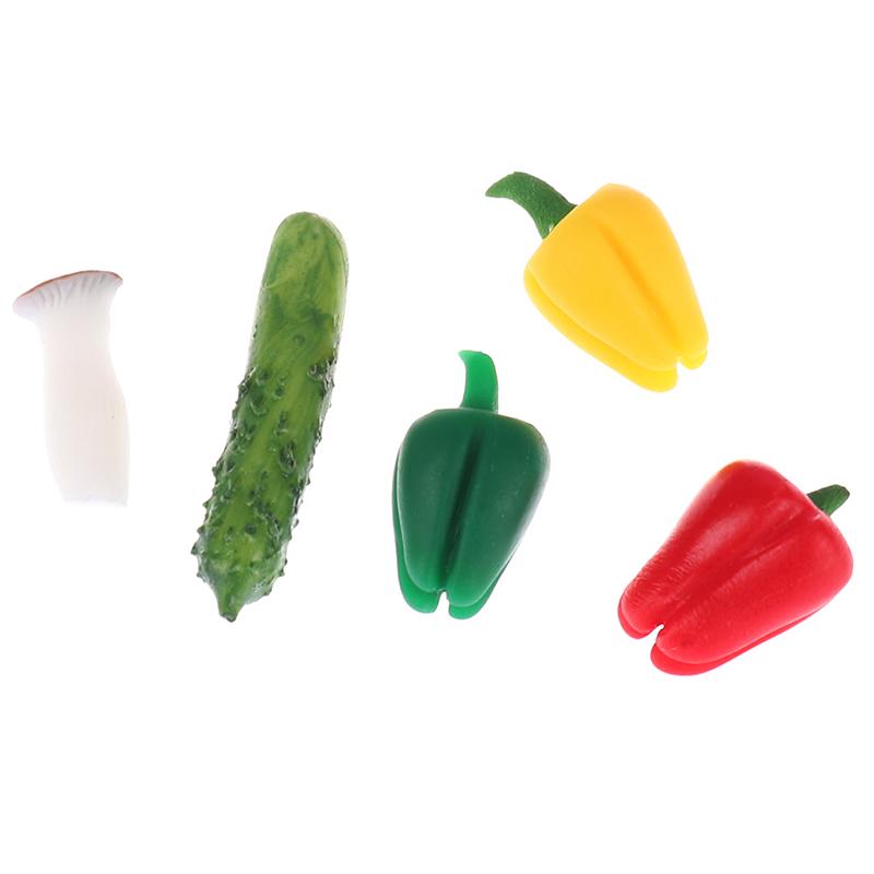 1/12 Dollhouse Miniature Vegetables Model Mini Food Play Accessories Toys