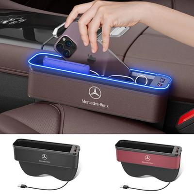 For Mercedes-Benz A B C E S V R Class AMG GLB GLC GLE SLC SLK SL ML Vito Viano Sprinter Pilot Car Seat Storage Case Seat Gap Box