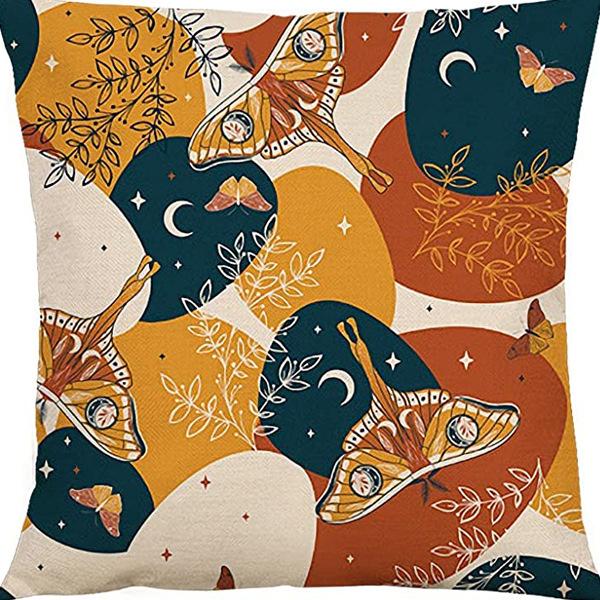 Tarot Printed Line Pillow Cover Moon Star Home Bedroom Sofa Pillow Cushion Cover