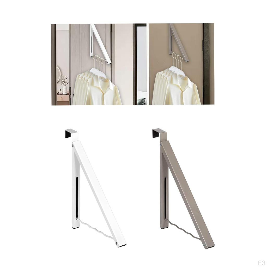 Clothes Airer, Extendable Foldable Wall Mounted Iron Hanger for Organizing