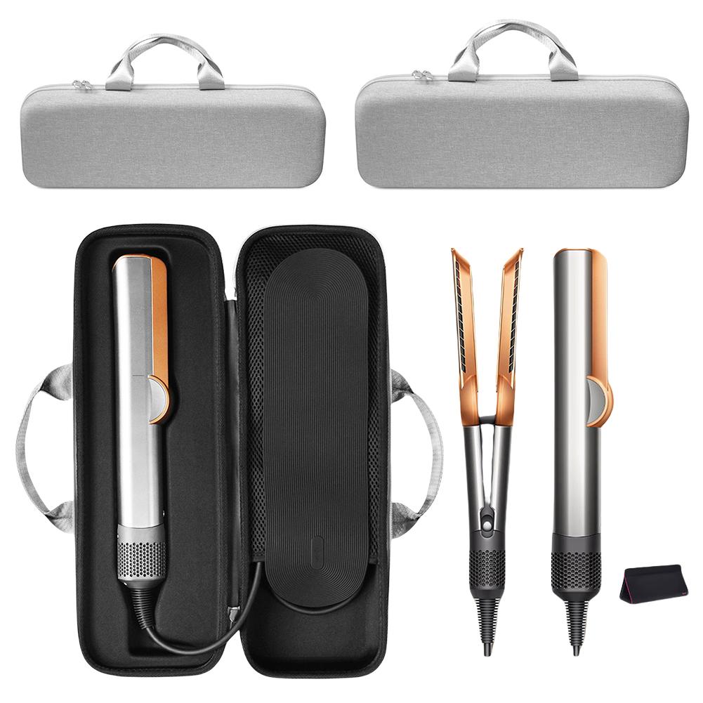 EVA Travel Case Shockproof Protective Storage Case Anti-Scratch Zipper Bag Anti-Drop for Dyson Airstrait HT01 Hair Straightener