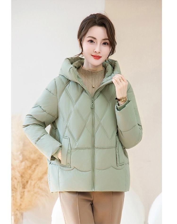 Women’s Short Hooded Windproof Thicken Warm Winter Jacket