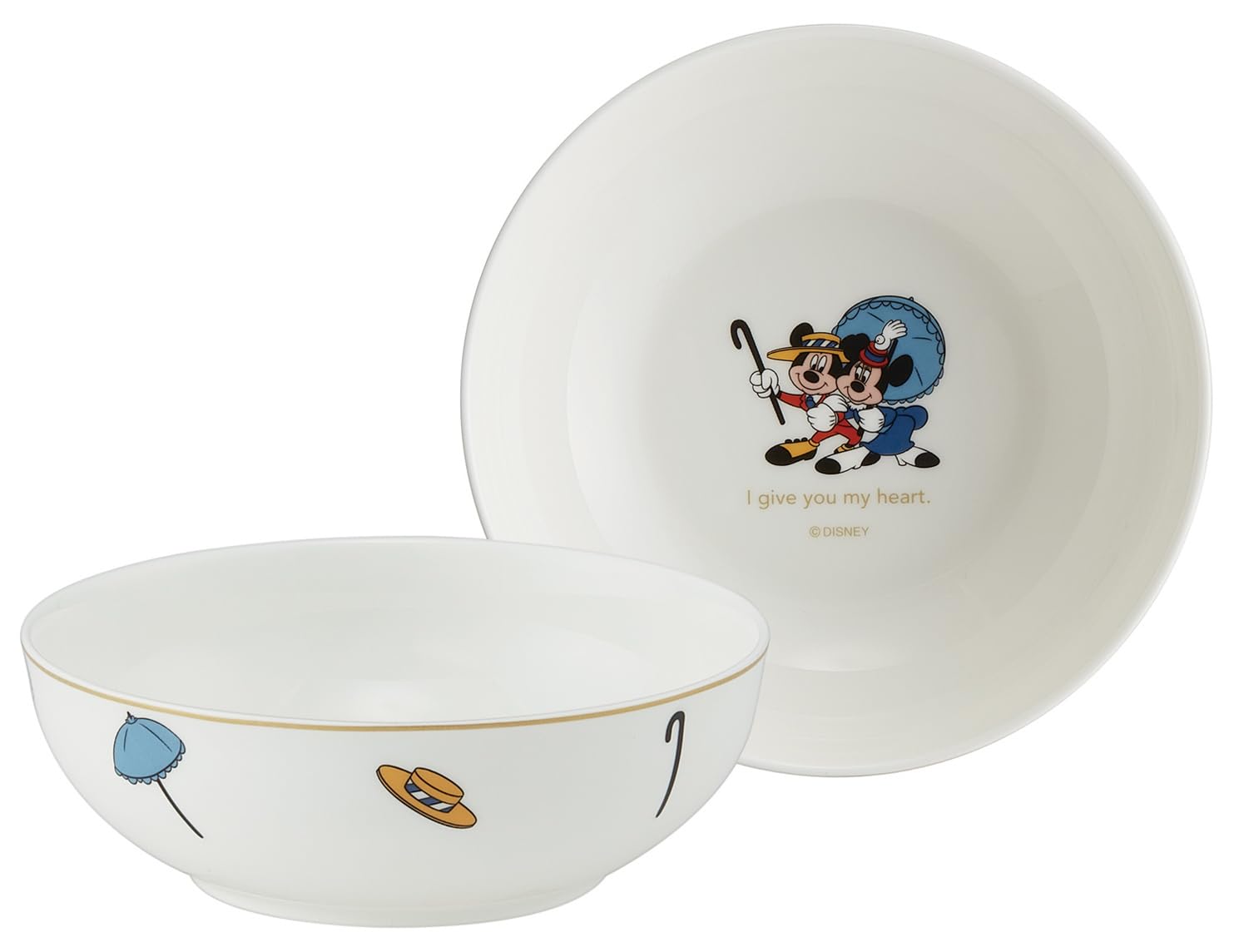 

Skater Fruit Plate, Dishwasher Safe, Narumi Bone China, Made in Japan, Disney Mickey & Minnie Mouse Design, CBFT14-A