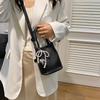 2025 New Sweet Bow Handbag Bag Female Senmeng Korean Version Chain Bucket Bag Messenger Bag Dinner Bag