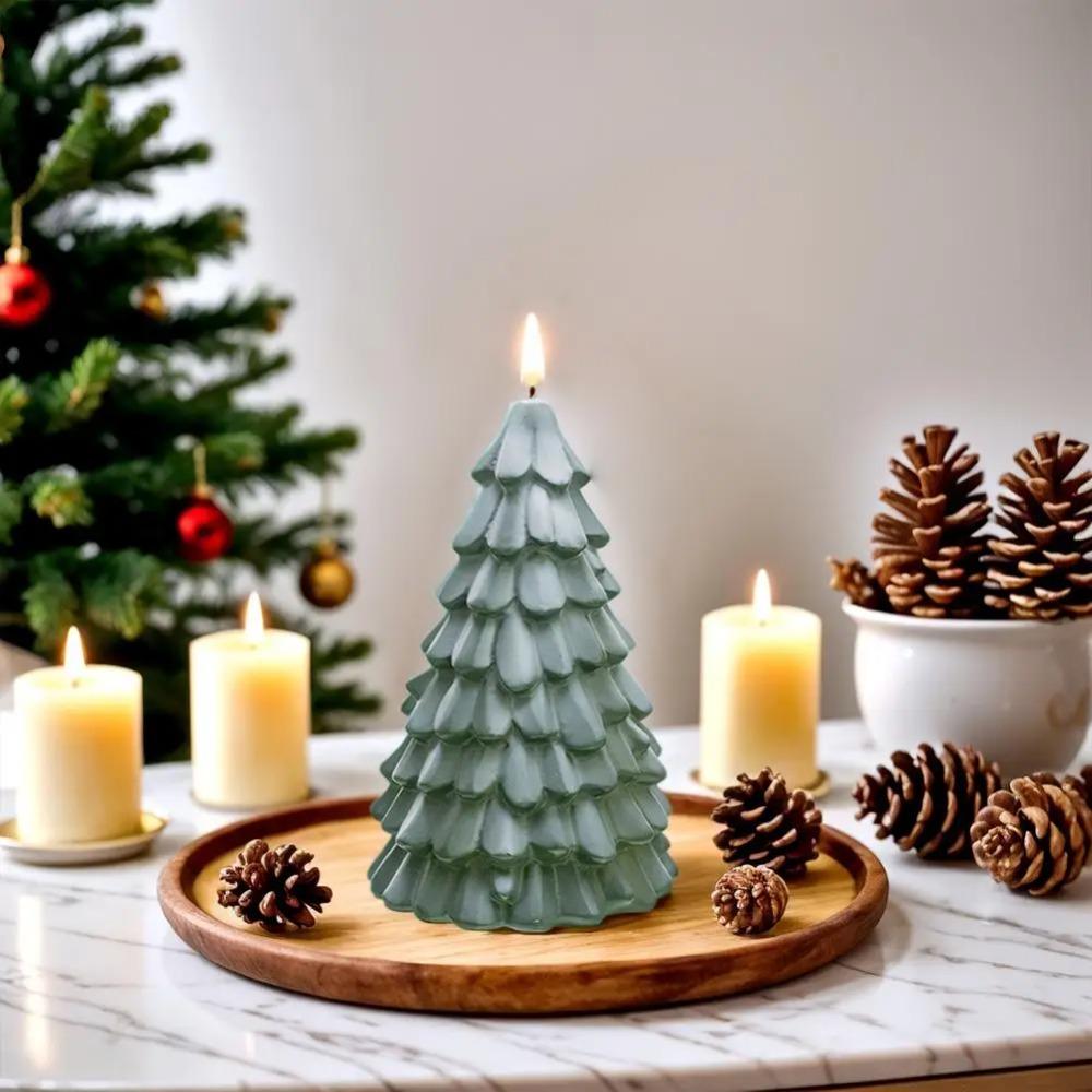 Glowing Christmas Tree Night Light LED Bedside Sleeping Light Cute Christmas Tree Ornament  Party
