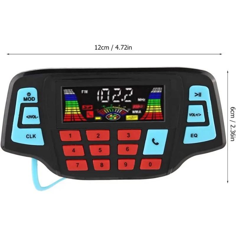 Motocykl audio Přenosné Bluetooth Motocyklové stereo reproduktory Vodotěsné Motocyklové BT ATV ​​Reproduktor Skútr na dálkové ovládání