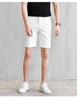 Pánské slim lehké business casual bílé šortky
