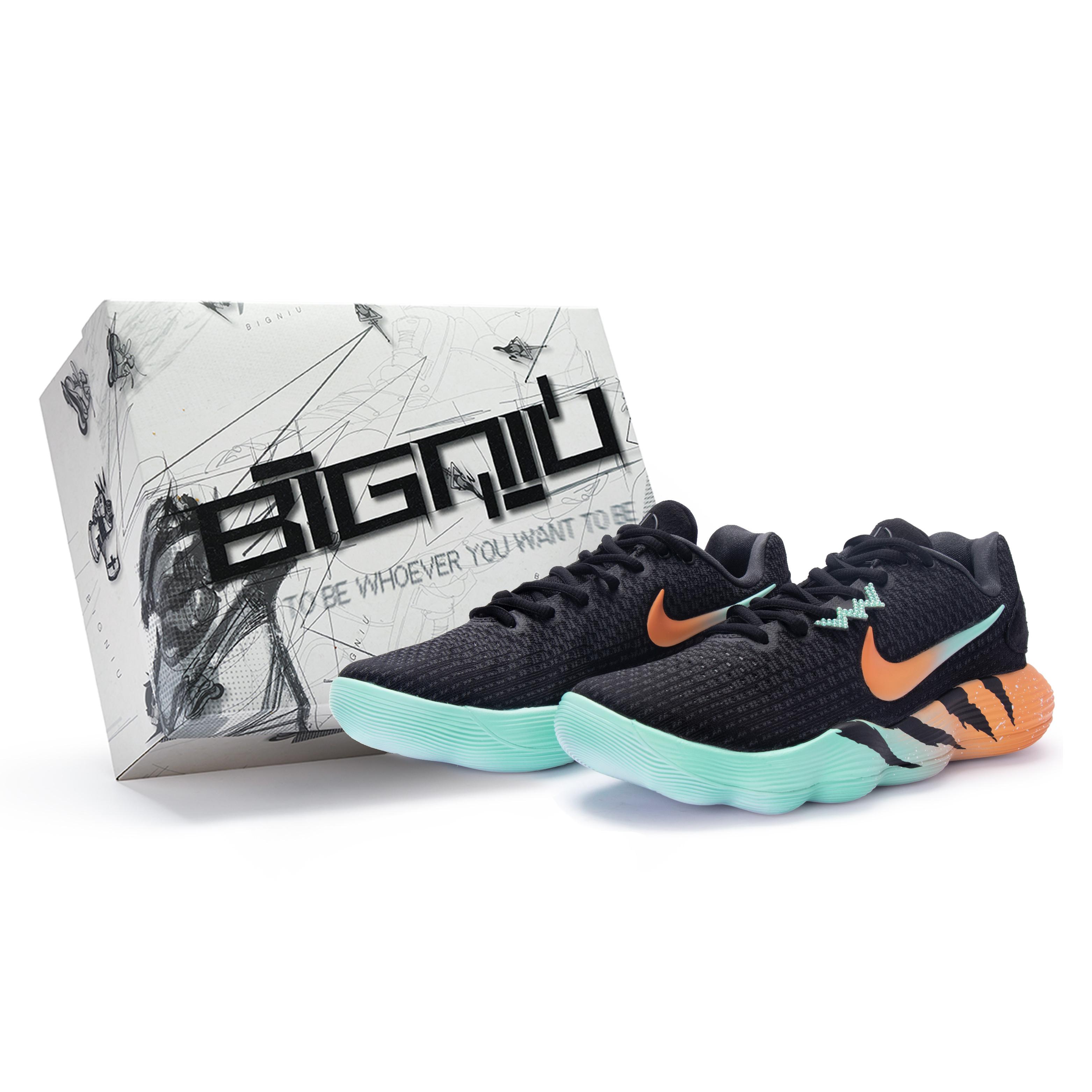 Nike Hyperdunk 2017 Basketball Shoes Men s Low top Black 897637-001(Team80-S-BOX) 43