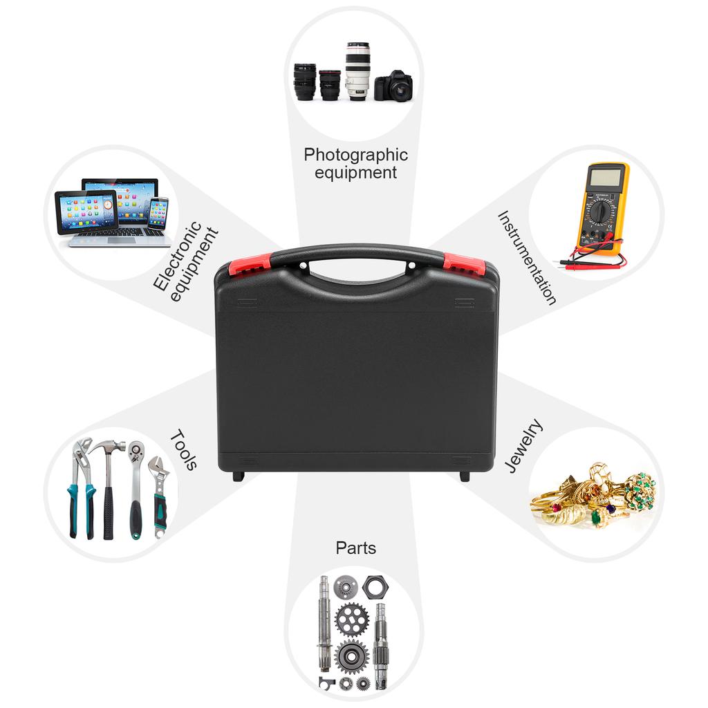 Portable Toolkit Tool Case Hardware Tool Receiving Box PP Tool Box Lightweight Tool Cabinet Instrument and Equipment Protector Handle Box Storage