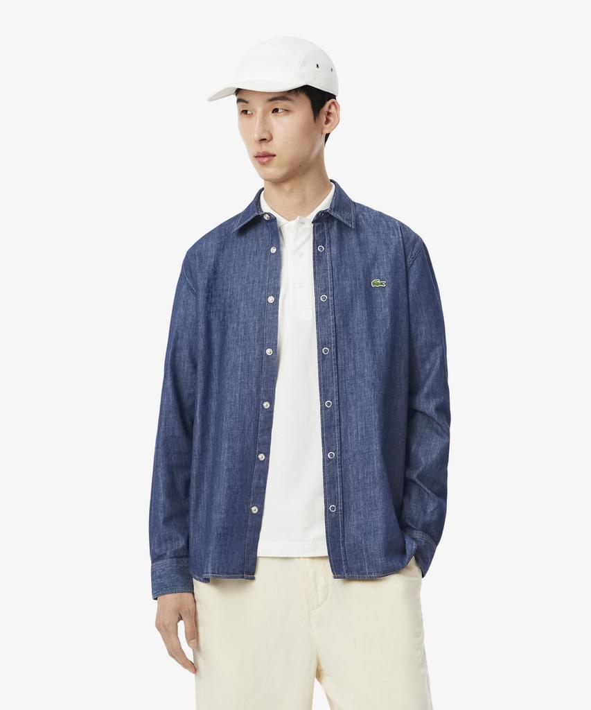 LACOSTE Men'S Light Denim Shirt Ch2591-56N Mk9