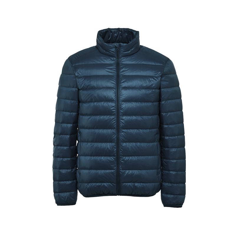 Men's Cross-Border Lightweight White Duck Down Jacket - Short, Casual Winter Outerwear, Plus Size Available.