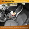 Car Swivel Cup Holder Tray- Premium Quality 360-Degree Swivel Arm Adjustable Universal Car Tray Table with Phone Slot- Car Food Lunch Eating Tray Tabl