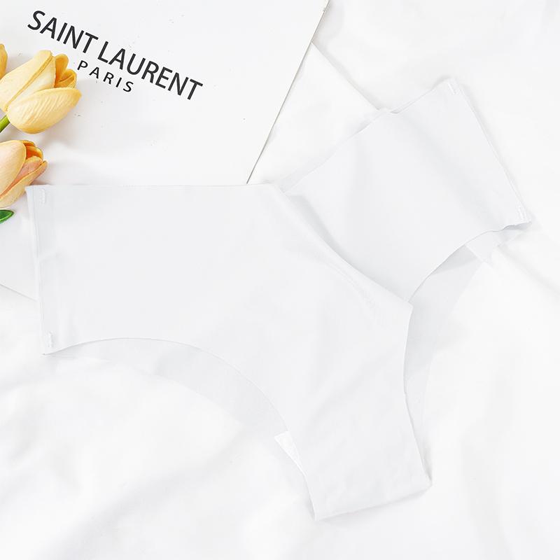 

Жіночі сексуальні трусики з V-подібною талією, безшовні трусики, жіночі M-XL, плюс розмір, нижня білизна, м які зручні трусики для жінок, жіноча білизна M білий