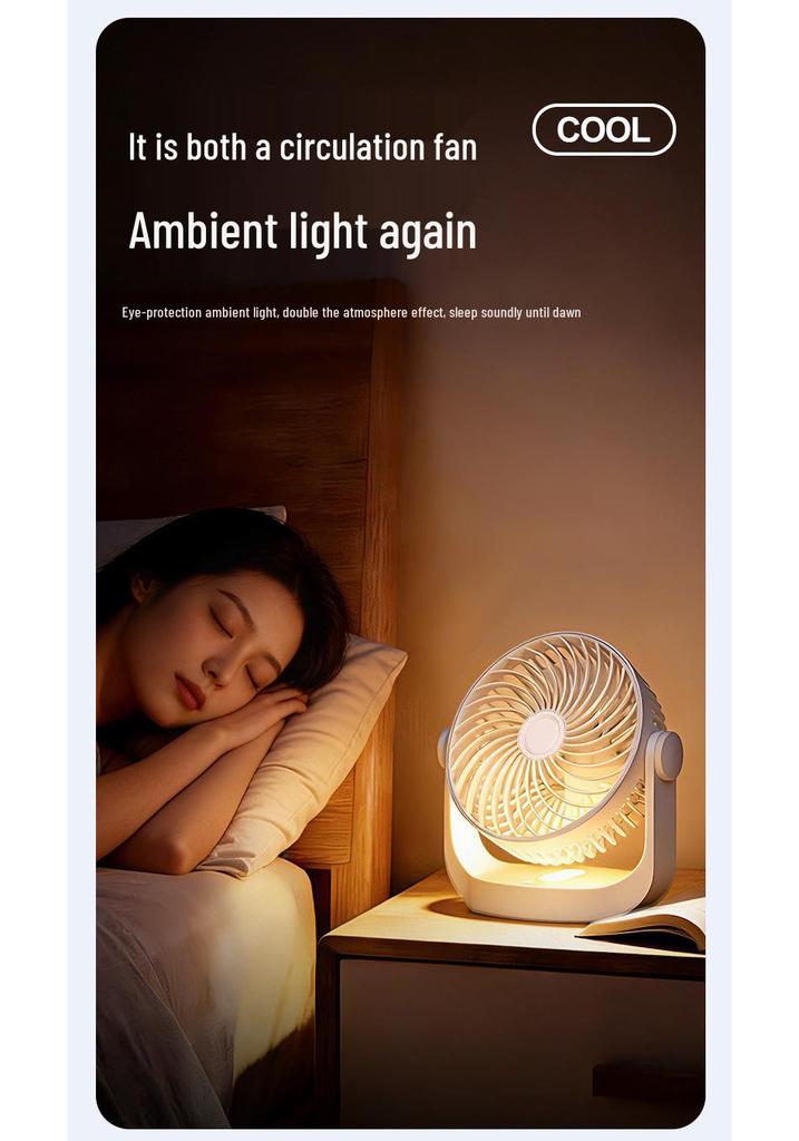 Mini USB Rechargeable High-Speed Desktop Fan: Portable and Powerful