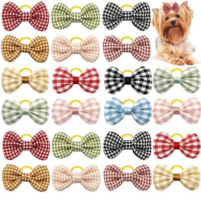 50/100PCS Nœuds pour Cheveux de Chiens Accessoires de Toilettage pour Animaux de Compagnie Petits Chiens Accessoires pour Cheveux de Chien Fournitures pour Chiens Animaux de Compagnie Bandes Élastiques