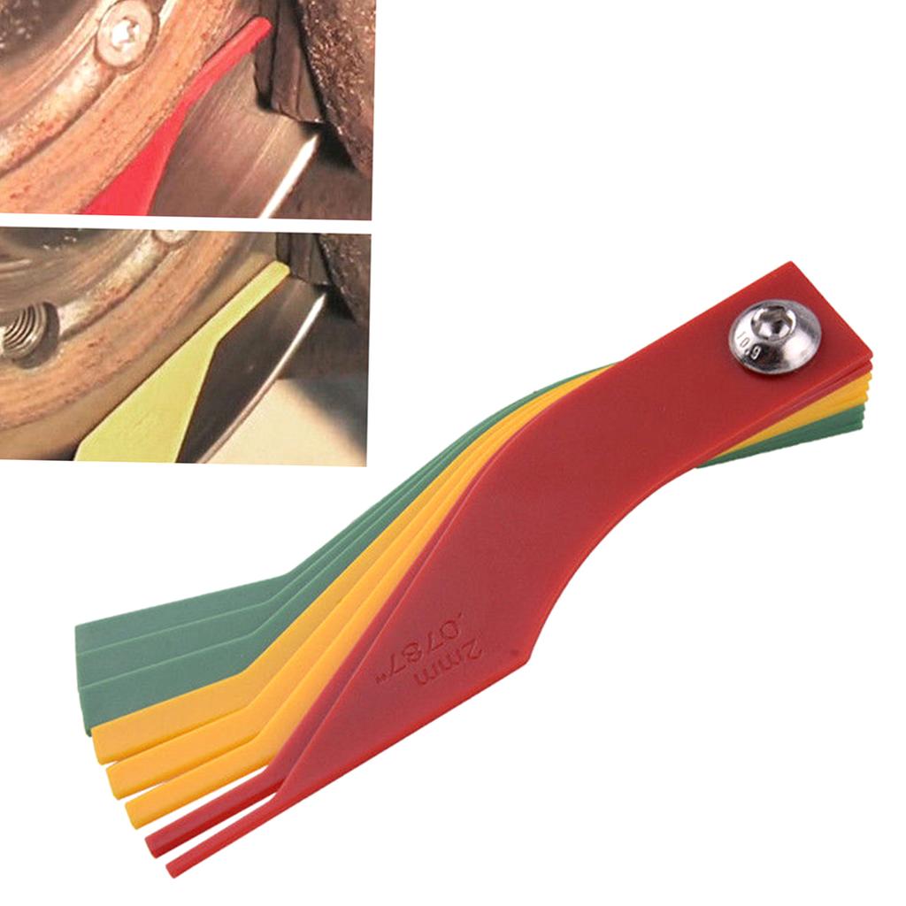 8 In 1 Thickness Gauge Measure Ruler Tool Automotive Brake Pad Feeler Lining