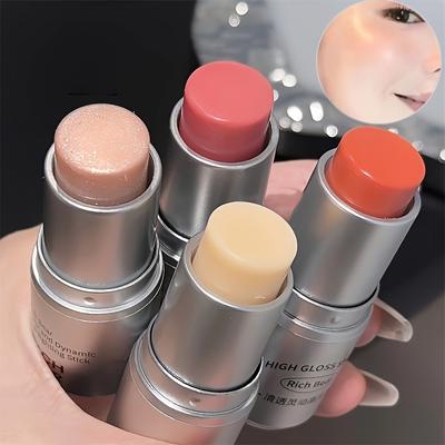 Surligneur de maquillage pour le visage en bâton scintillant, crème illuminatrice pour contours, transparente, naturelle, éclaircissante, couleur des joues, eau, brillant, gel, fard à joues