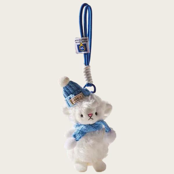 Creative Cartoon Wool Felt Sheep Bag Charm With Breathable Lightweight Animal Design For Girls