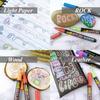 Multicolour Dual-Line Highlighter DIY Acrylic Paint Pens New Metallic Paint Markers  Glass Ceramic